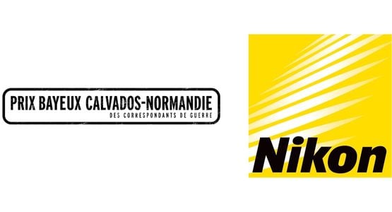 Logo de Nikon et du Prix Bayeux Calvados-Normandie