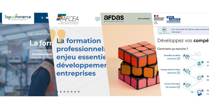 Formations professionnelles : l'opcommerce, FAFCEA, AFDAS,...