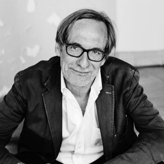 Portrait noir et blanc de Jean-François Leroy