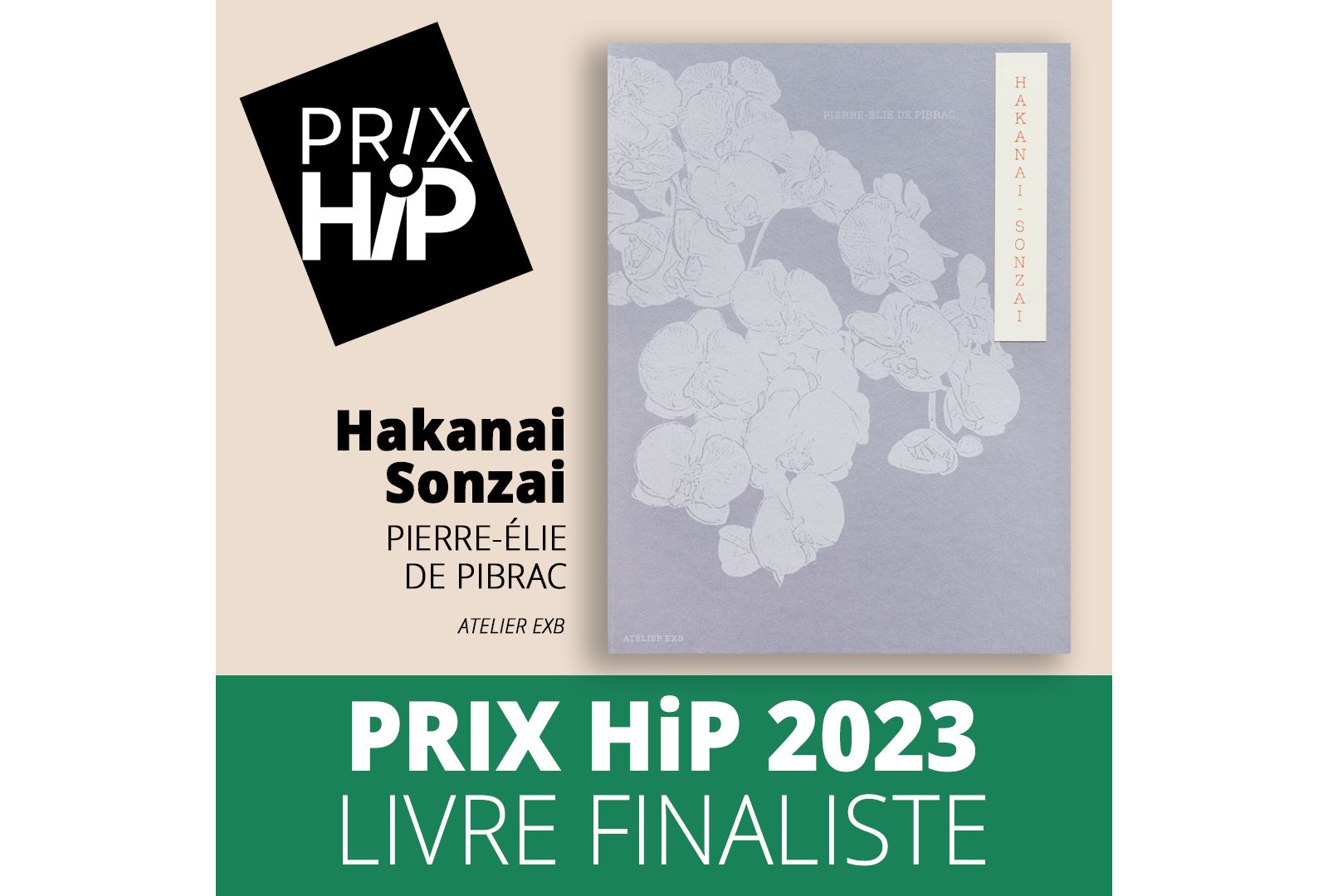 Les prix HiP 2023 Livre finaliste