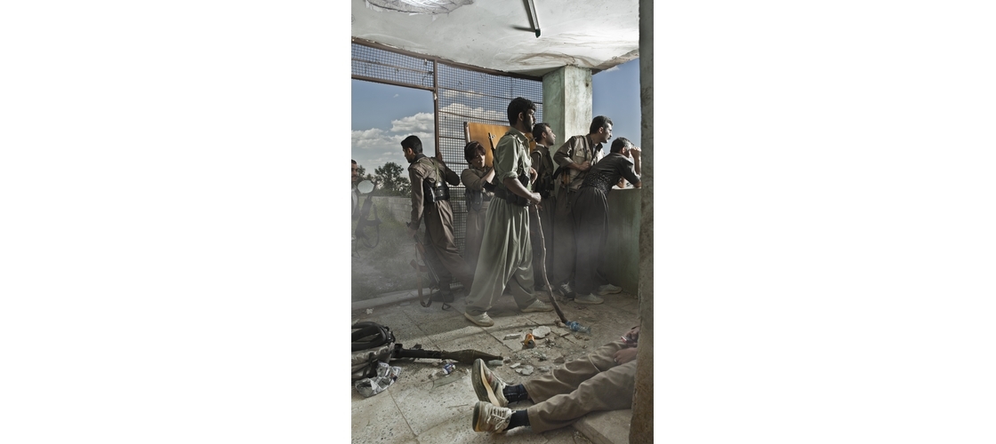 Emeric Lhuisset  Theater of war  photographs with a group of Iranien Kurdish guerrilla  Iraq  2012